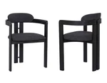 Armen Living Jazmin Contemporary Dining Chair Black Brushed Wood Finish 2-PACK New. Price: $199.99.
