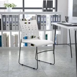 Flash Hercules White Sled Base Stack Chair/air-vent Back RUT-2-WH-GG New. Price: $79.99.