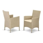 East West Furniture Valencia Metal Patio Dining Chairs Cream (set Of 2) New. Price: $191.72.