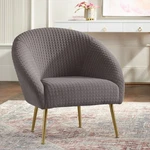 55 Downing Street Bree 28 1/4" Wide Modern Gray Fabric Accent Chair New. Price: $399.99.