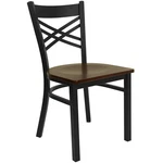 Flash Furniture Hercules Black Back Metal Dining Chair Mahogany New. Price: $123.46.