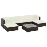 Patio Furniture Set 7 Piece Outdoor Sofa With Coffee Table Poly Rattan Vidaxl New. Price: $436.99.