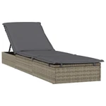 Sunbed With Cushion Outdoor Patio Daybed Wicker Furniture Poly Rattan Vidaxl New. Price: $294.99.