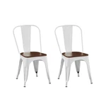 Pacific Stackable Metal Dining Chairs Set Of 2 For Indoor And Outdoor Use New. Price: $187.90.