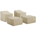 Crosley Furniture 4 Piece Patio Vinyl Conversation Cover Set Tan New. Price: $105.61.