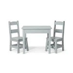 Melissa & Doug Wooden Table Chairs - Gray New. Price: $81.99.