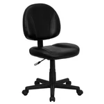 Flash Furniture Leathersoft Faux Mid-back Ergonomic Swivel Chair, Black New. Price: $49.98.