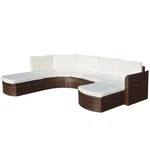 Patio Furniture Set 4 Piece Sectional Couch Outdoor Sofa Poly Rattan Vidaxl New. Price: $720.99.