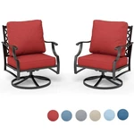 Outdoor Chairs Set Of 2 Heavy Duty Patio Dining Swivel With Cushion New. Price: $429.39.