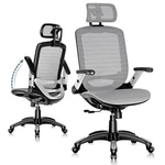 Gabrylly Ergonomic Office Chair, High Back Home Desk With Headrest Flip-up New. Price: $119.95.