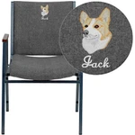 Flash Furniture Hercules Heavy Duty Gray Fabric Stack Chair XU-60154-GY-EMB-GG New. Price: $174.99.