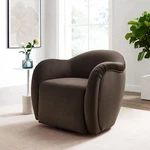 Compose Swivel Armchair In Chocolate Brown New. Price: $490.75.