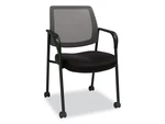 Alera Wessex Mesh Fabric Guest Chair - 24.41 23.62 35.04 Black Seat, New. Price: $142.99.