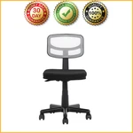 Mainstays Armless Adjustable Low Back Task Chair Padded Seat White Mesh New. Price: $34.99.