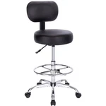 Superjare Drafting Chair With Back, Adjustable Foot Rest Rolling Stool, Multi... New. Price: $111.04.