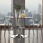 Modway Transparent Modern Crystal Dining Accent Side Chair Smoke New. Price: $123.75.