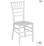 Flash Furniture Hercules White Resin Stacking Chiavari Chair New. Price: $60.00.