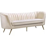 Meridian Furniture Margo Cream Velvet Sofa New. Price: $1168.99.