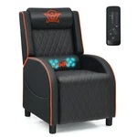 Costway Massage Gaming Recliner Chair Leather Single Sofa Home Theater Seat New. Price: $234.99.