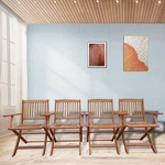 Foldable Patio Outdoor Dining Set, 4 Folding Chairs, Indoor And Un New. Price: $417.38.