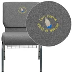 Flash Furniture Hercules 21''W Church Chair, Gray XU-CH0221-GY-SV-BAS-EMB-GG New. Price: $169.99.