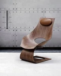 Tadao Ando - Dream Chair (TA001) Walnut Open. Price: $2000.00.