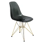 Maklaine Gold Eiffel Base Dining Side Chair Black New. Price: $115.74.