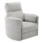Pemberly Row Polyester Power Swivel Glider Recliner Mineral White New. Price: $941.99.