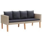 Patio Sofa Couch Outdoor Deck Wicker Furniture With Cushions Pe Rattan Vidaxl New. Price: $253.99.