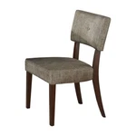 Acme Drake Upholstered Fabric Side Chair In Gray And Espresso Set Of 2 New. Price: $240.67.