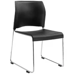 National Public Seating 88101110 Stacking Chair 8800 Series, Plastic Black New. Price: $136.05.