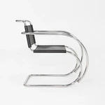 1960S Mies Van Der Rohe For Knoll Mr 20 Arm Chair Newly Upholstered In Leather Used. Price: $3500.00.