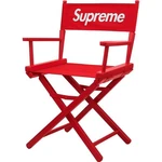Supreme SS19 Red Director Chair Portable Foldable New In Box Unopened Used. Price: $450.00.