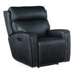 Beaumont Lane Zero Gravity Power Recliner With Headrest Blue Leather New. Price: $2986.08.