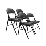 Amazon Basics Comfortable Vinyl-padded Metal Steel Folding Chairs Events, Ea New. Price: $131.51.