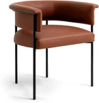 Taylor Saddle Brown Performance Vegan Leather Dining Chair New. Price: $299.00.