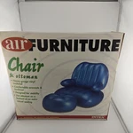 Intex Furniture 90S Blue Chair + Ottoman Vtg Y2K Vintage Millennial New. Price: $49.99.