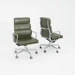 2000S Herman Miller Eames Executive Soft Pad Desk Chair Green Leather 12+ Avail Used. Price: $2400.00.