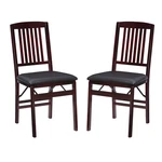 Linon Darwin Espresso Wood Mission Back Folding Chair Set Of Two AMZN2440 New. Price: $136.26.