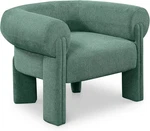 482GREEN Stefano Collection Art Deco Upholstered Accent Chair With Soft New. Price: $754.99.