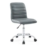 Modway Ripple Modern Vinyl Armless Mid Back Office Chair Gray New. Price: $79.30.