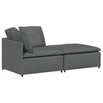 Modular Sofa With Footstool&cushions Fabric Dark Gray Sectional Vidaxl New. Price: $480.99.