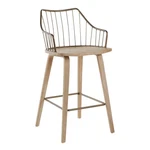 26" Winston Counter Height Barstool White Washed/antiqued Copper - Lumisource New. Price: $127.99.