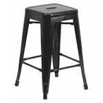 Flash Furniture CH-31320-24-BK-GG 24" High Backless Black Metal Counter Height New. Price: $84.99.