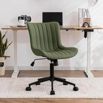 Vitesse Criss Cross Chair With Wheels, Legged Office Armless Wide Desk Seat... New. Price: $69.95.