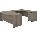 Bush Business Furniture Studio 72W X 36D Shaped Desk With Mobile File Cab... New. Price: $2049.42.