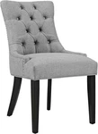 Elegant Button Tufted Upholstered Dining Chair Light Gray - Stylish Comfort New. Price: $164.99.