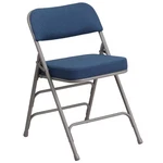 Hercules Series Premium Curved Triple Braced & Double Hinged Navy Fabric Upholst New. Price: $64.48.