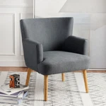 Safavieh Delfino Accent Chair Dark Grey New. Price: $306.71.