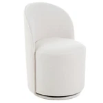 Modrest Correa - Modern White Fabric Swivel Dining Chair New. Price: $330.28.